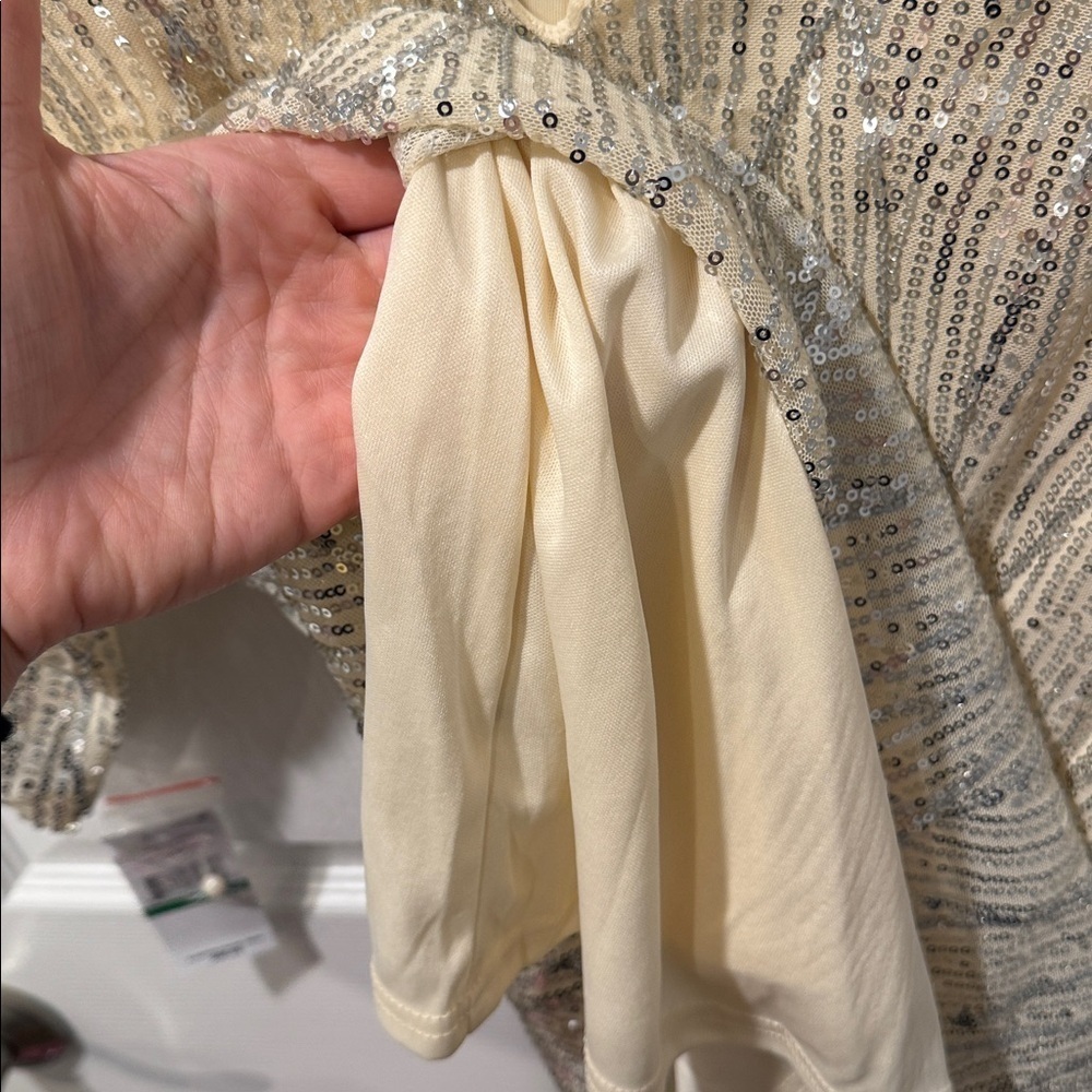 Fever Cream and Silver Sequin Blouse - Picture 8 of 8